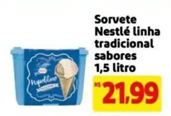 Extra Supermercado Sorvete Nestlé linha tradicional sabores 1,5 litro oferta