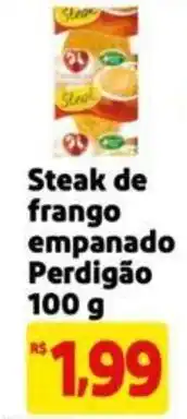 Extra Supermercado Steak de frango empanado Perdigão 100 g oferta