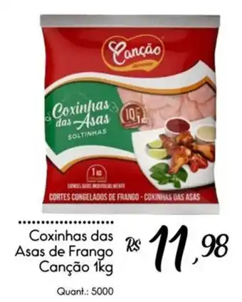 Giassi Supermercados Coxinhas das Asas de frango Canção 1kg oferta