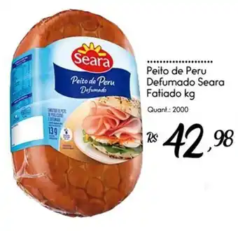 Giassi Supermercados Peito de Peru Defumado Seara Fatiado kg oferta