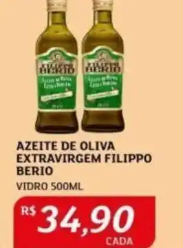 Assaí Atacadista AZEITE DE OLIVA EXTRAVIRGEM FILIPPO BERIO VIDRO 500ML oferta