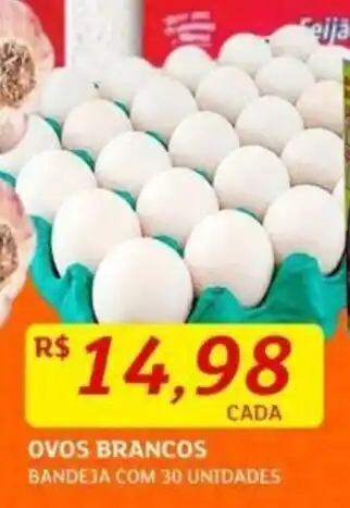 Assaí Atacadista OVOS BRANCOS BANDEJA COM 30 UNIDADES oferta