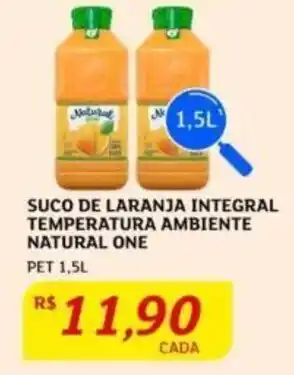 Assaí Atacadista SUCO DE LARANJA INTEGRAL TEMPERATURA AMBIENTE NATURAL ONE PET 1,5L oferta