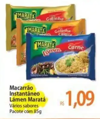 Atacadão Macarrão Instantâneo Lámen Maratá Vários sabores Pacote com 85g oferta