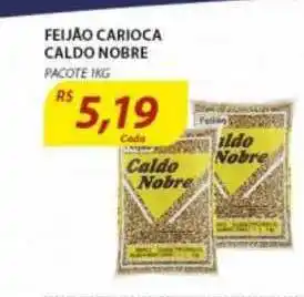 Assaí Atacadista Feijão Carioca Caldo Nobre Pacote 1kg oferta