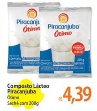 Atacadão Composto Lácteo Piracanjuba Ótimo Sachê com 200g oferta