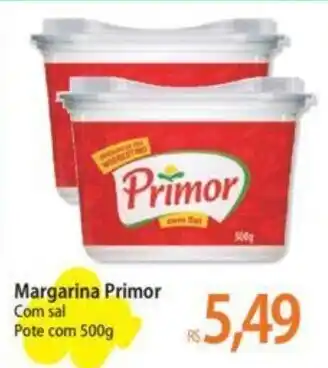 Atacadão Margarina Primor Com sal Pote com 500g oferta