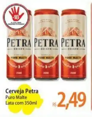 Atacadão Cerveja Petra Puro Malte Lata com 350ml oferta