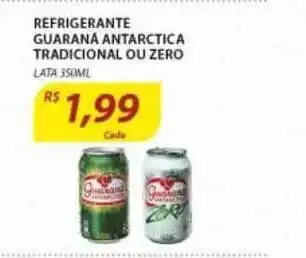 Refrigerante Guarana Antarctica Tradicional Ou Zero Lata 350ml