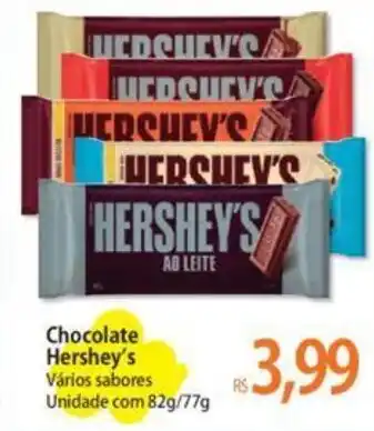 Atacadão Chocolate Hershey's Vários sabores Unidade com 82g/77g oferta