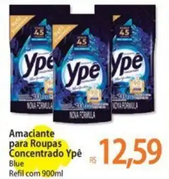 Atacadão Amaciante para Roupas Concentrado Ypê Blue Refil com 900ml oferta