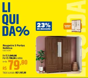 Deltasul Roupeiro 5 Portas Neblina oferta