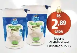 logurte CLAN Natural Desnatado 150G