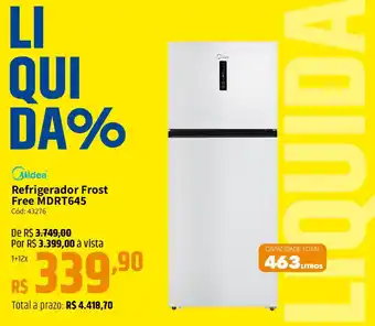 Deltasul Midea Refrigerador Frost Free MDRT645 Cód: 43276 oferta