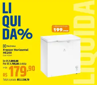 Deltasul Electrolux Freezer Horizontal HE200 oferta