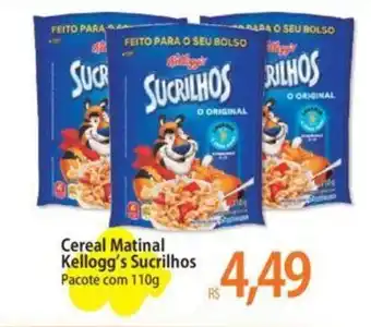 Atacadão Cereal Matinal Kellogg's Sucrilhos Pacote com 110g oferta