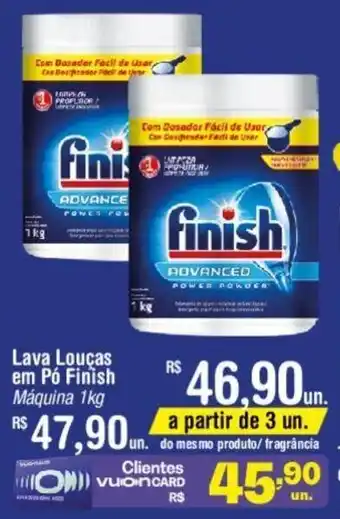 Fort Atacadista Lava Louças em Pó Finish Máquina 1kg oferta