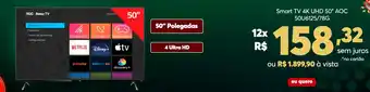 Smart TV 4K UHD 50" AOC 50U6125/78G
