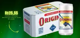 CERVEJA ORIGINAL ANTARCTICA PACK 8 LATAS DE 269ML