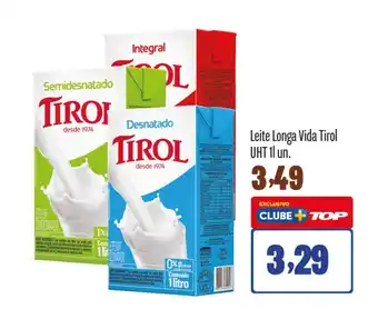 Rede Top Leite Longa Vida Tirol UHT 11 un. oferta