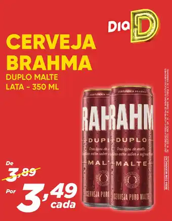 Dia CERVEJARIA BRAHMA DUPLO MALTE LATA - 350 ML oferta