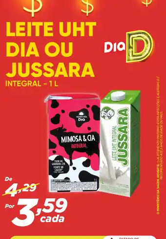 LEITE UHT DIA OU JUSSARA INTEGRAL - 1L
