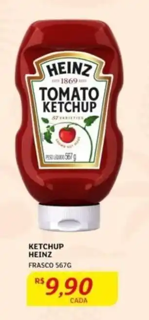 Assaí Atacadista KETCHUP HEINZ FRASCO 567G oferta