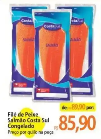 Atacadão Filé de Peixe Salmão Costa Sul Congelado Preço por quilo na peça oferta