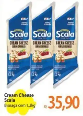 Atacadão Cream Cheese Scala Bisnaga com 1,2kg oferta