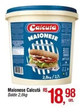 Fort Atacadista Maionese Calcutá Balde 2,8kg oferta