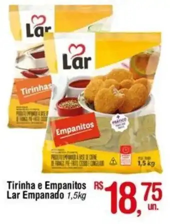 Fort Atacadista Tirinha e Empanitos Lar Empanado 1,5kg oferta