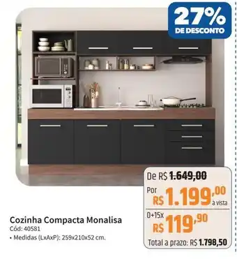 Deltasul Cozinha Compacta Monalisa Cód: 40581 oferta