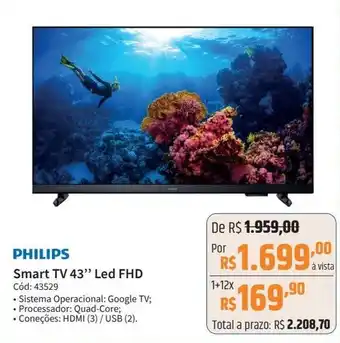 Deltasul PHILIPS Smart TV 43" Led FHD oferta