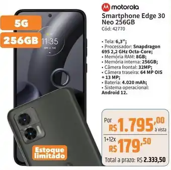 Deltasul Motorola Smartphone Edge 30 Neo 256GB oferta