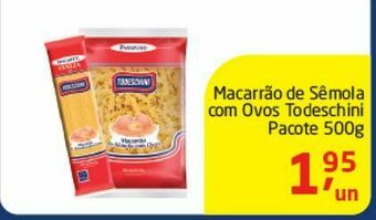 Tenda Atacado Macarrão de sêmola com ovos todeschini 500g oferta