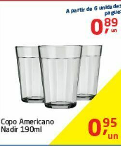 Tenda Atacado Copo americano nadir 190ml oferta
