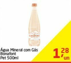 Tenda Atacado Água mineral com gás bonafont 500ml oferta