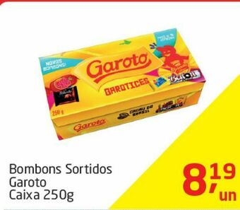 Tenda Atacado Bombons sortidos garoto caixa 250g oferta