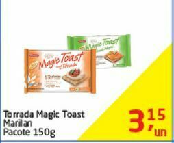 Tenda Atacado Torrada magic toast marilan 150g oferta