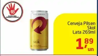 Tenda Atacado Cerveja pilsen skol lata 269m oferta