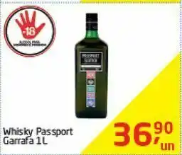 Tenda Atacado Whisky passaport 1l oferta