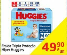 Tenda Atacado Fralda tripla proteção hiper huggies oferta