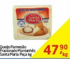 Tenda Atacado Queijo parmesão fracionado montanhês santa marta kg oferta