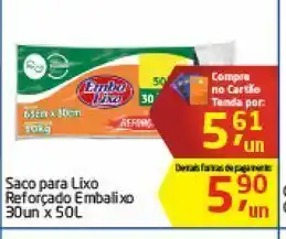 Tenda Atacado Sacos para lixo reforçado embalixo 30 un oferta