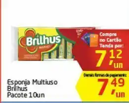 Tenda Atacado Esponja multiuso brilhus 10 un oferta