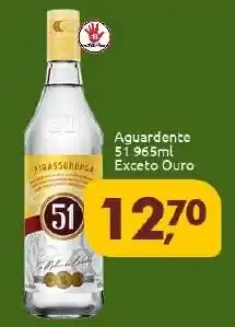 Supermercados Nori Aguardente 51 965ml Exceto Ouro oferta