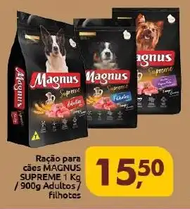 Ração para cães MAGNUS SUPREME 1 Kg /900g Adultos7 filhotes
