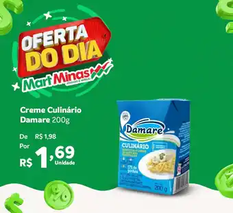 Mart Minas Creme Culinário Damare 200g oferta
