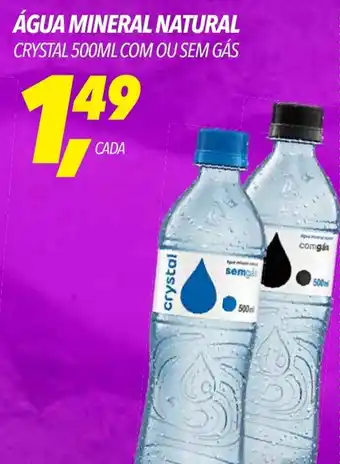 Frangolândia ÁGUA MINERAL NATURAL CRYSTAL 500ML COM OU SEM GÁS oferta