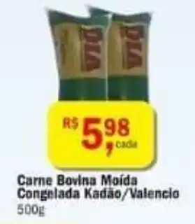 Ultrabox Carne Bovina Moida Congelada Kadão/Valencio 500g oferta